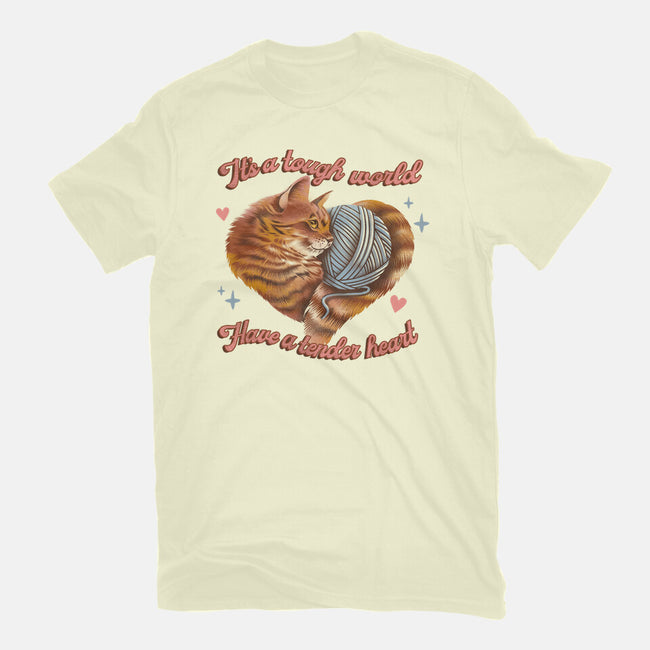 Tender Heart Cat-Mens-Premium-Tee-dandingeroz