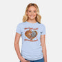 Tender Heart Cat-Womens-Fitted-Tee-dandingeroz