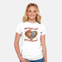Tender Heart Cat-Womens-Fitted-Tee-dandingeroz
