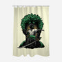 Pirate Hunter Fury-None-Polyester-Shower Curtain-glitchygorilla