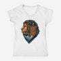 Love And Fantasy-Womens-V-Neck-Tee-glitchygorilla