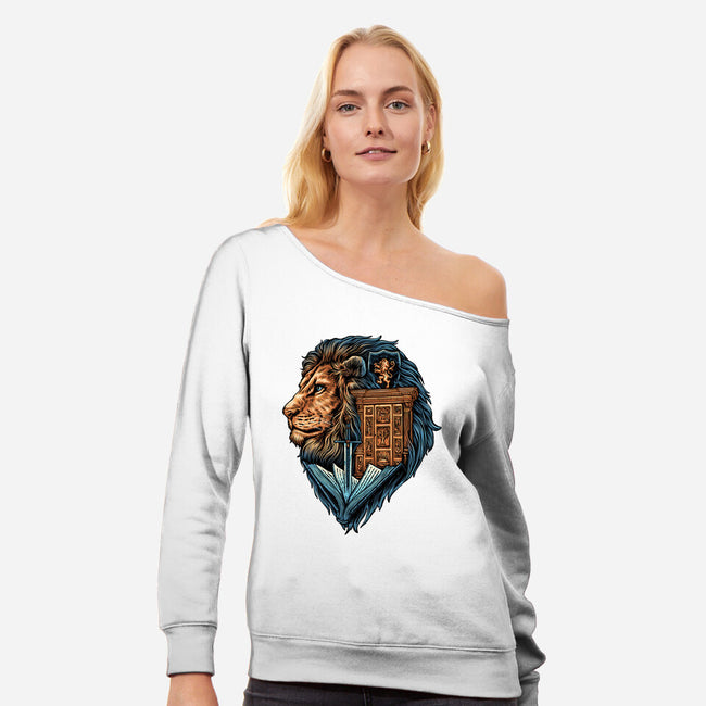 Love And Fantasy-Womens-Off Shoulder-Sweatshirt-glitchygorilla