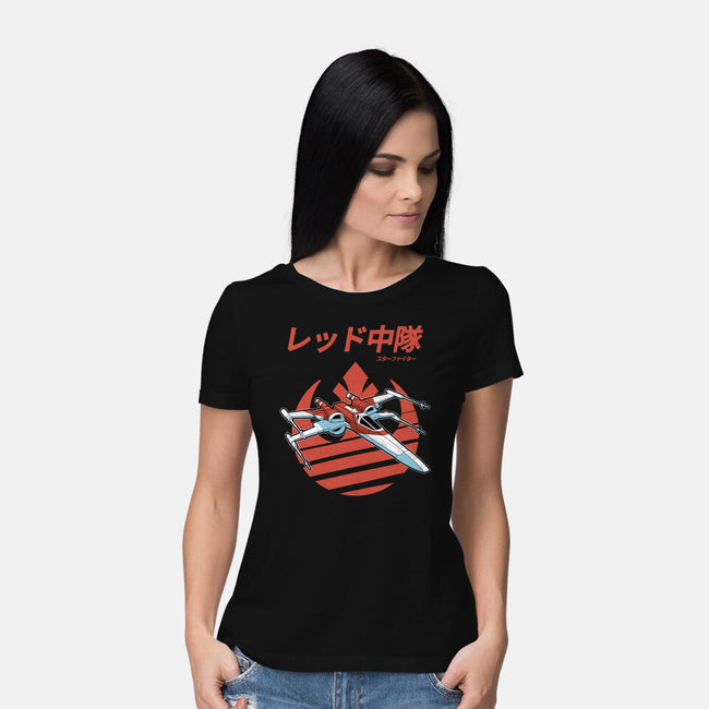 X-Wing Starfighter-Womens-Basic-Tee-Astrobot Invention