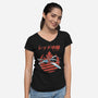 X-Wing Starfighter-Womens-V-Neck-Tee-Astrobot Invention