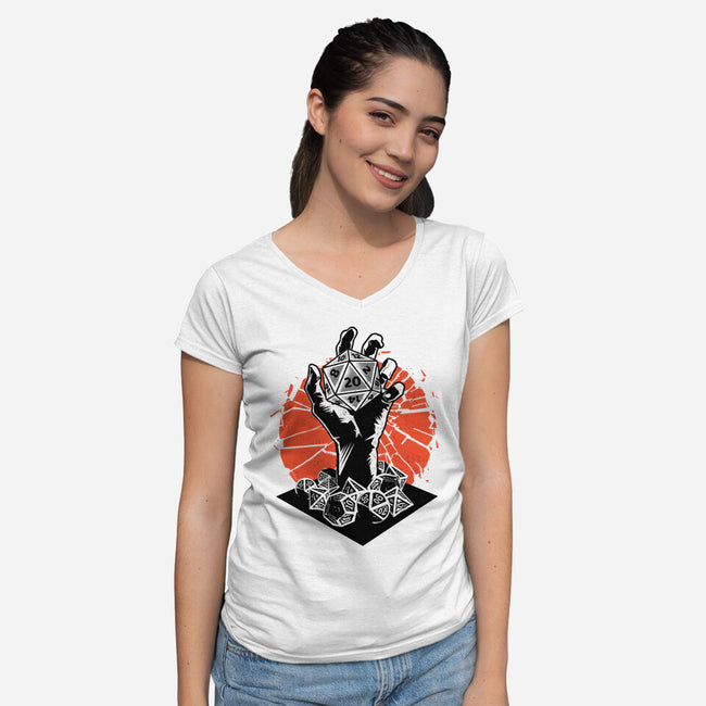 Back From The Dead-Womens-V-Neck-Tee-palmstreet