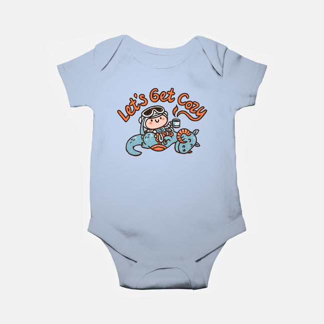 Lets Get Cozy-Baby-Basic-Onesie-Wenceslao A Romero