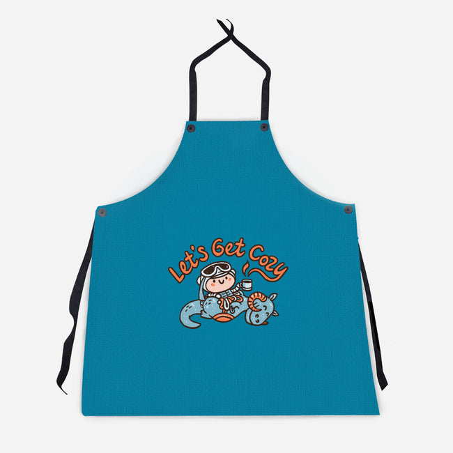 Lets Get Cozy-Unisex-Kitchen-Apron-Wenceslao A Romero