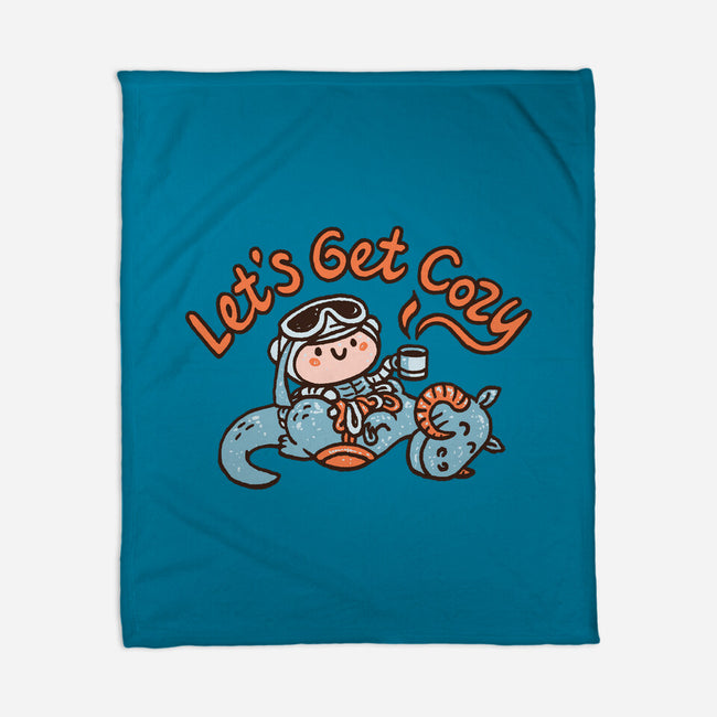 Lets Get Cozy-None-Fleece-Blanket-Wenceslao A Romero