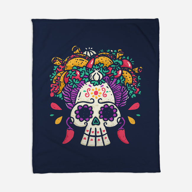 Frida Taco-None-Fleece-Blanket-Wenceslao A Romero