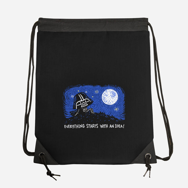 Everything Starts With An Idea-None-Drawstring-Bag-Wenceslao A Romero