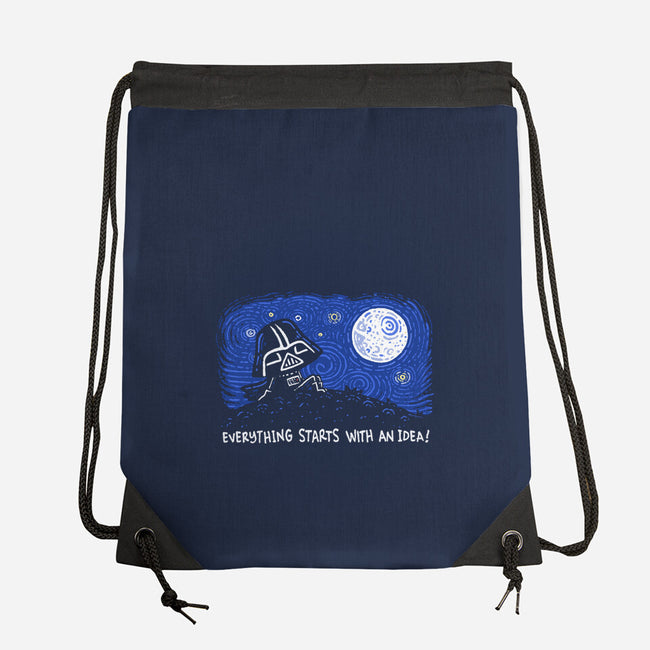 Everything Starts With An Idea-None-Drawstring-Bag-Wenceslao A Romero