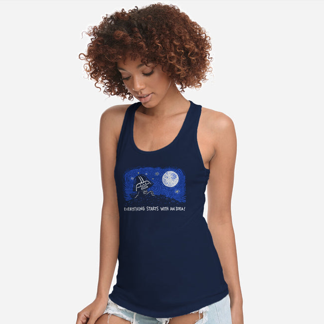 Everything Starts With An Idea-Womens-Racerback-Tank-Wenceslao A Romero