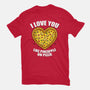 I Love You Like Pineapple On Pizza-Womens-Basic-Tee-Boggs Nicolas