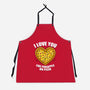 I Love You Like Pineapple On Pizza-Unisex-Kitchen-Apron-Boggs Nicolas