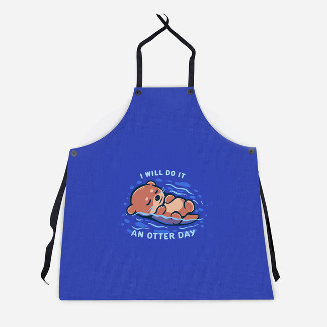 An Otter Day-Unisex-Kitchen-Apron-TechraNova