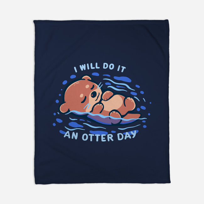 An Otter Day-None-Fleece-Blanket-TechraNova