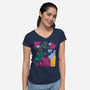 Fatal Fall-Womens-V-Neck-Tee-OnlyColorsDesigns