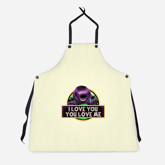 Purple Friend-Unisex-Kitchen-Apron-glitchygorilla