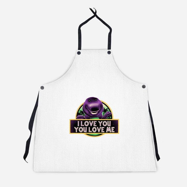 Purple Friend-Unisex-Kitchen-Apron-glitchygorilla