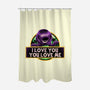 Purple Friend-None-Polyester-Shower Curtain-glitchygorilla