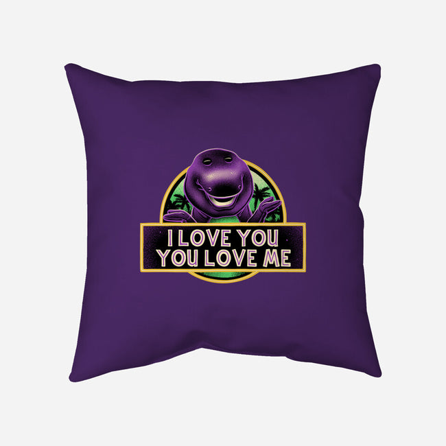 Purple Friend-None-Removable Cover w Insert-Throw Pillow-glitchygorilla