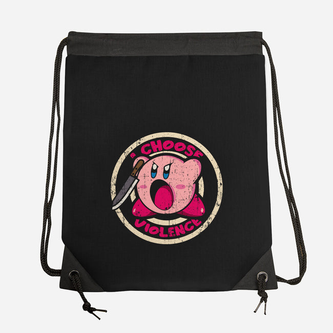 Choosing Violence-None-Drawstring-Bag-turborat14