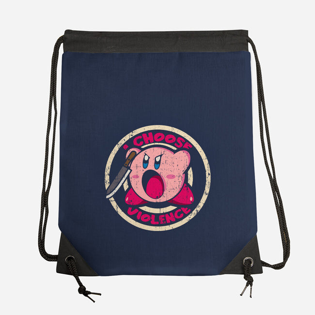 Choosing Violence-None-Drawstring-Bag-turborat14