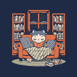 Cozy Book Winter Cat