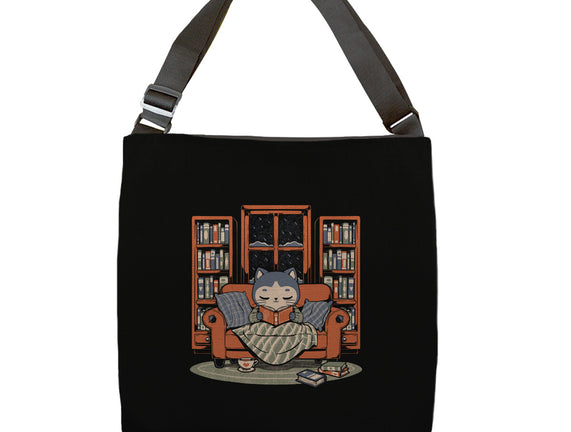 Cozy Book Winter Cat