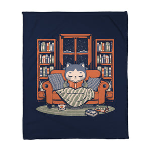 Cozy Book Winter Cat