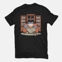 Cozy Book Winter Cat-Mens-Basic-Tee-Studio Mootant