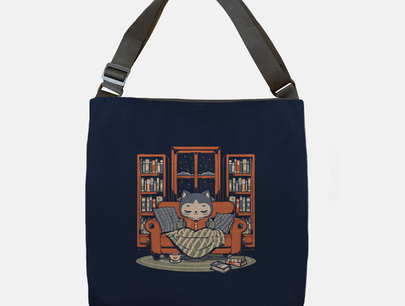 Cozy Book Winter Cat