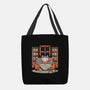 Cozy Book Winter Cat-None-Basic Tote-Bag-Studio Mootant