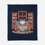 Cozy Book Winter Cat-None-Fleece-Blanket-Studio Mootant