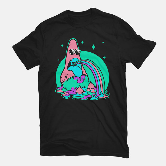 Star Cartoon Psychedelic-Womens-Fitted-Tee-Studio Mootant