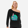 Star Cartoon Psychedelic-Womens-Off Shoulder-Sweatshirt-Studio Mootant