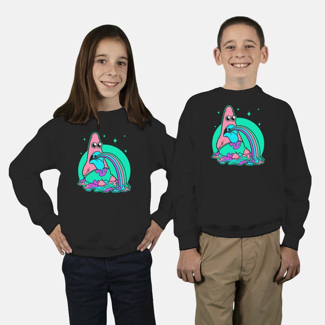 Star Cartoon Psychedelic-Youth-Crew Neck-Sweatshirt-Studio Mootant