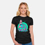Star Cartoon Psychedelic-Womens-Fitted-Tee-Studio Mootant