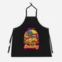 Cat Psychedelic Food Trip-Unisex-Kitchen-Apron-Studio Mootant