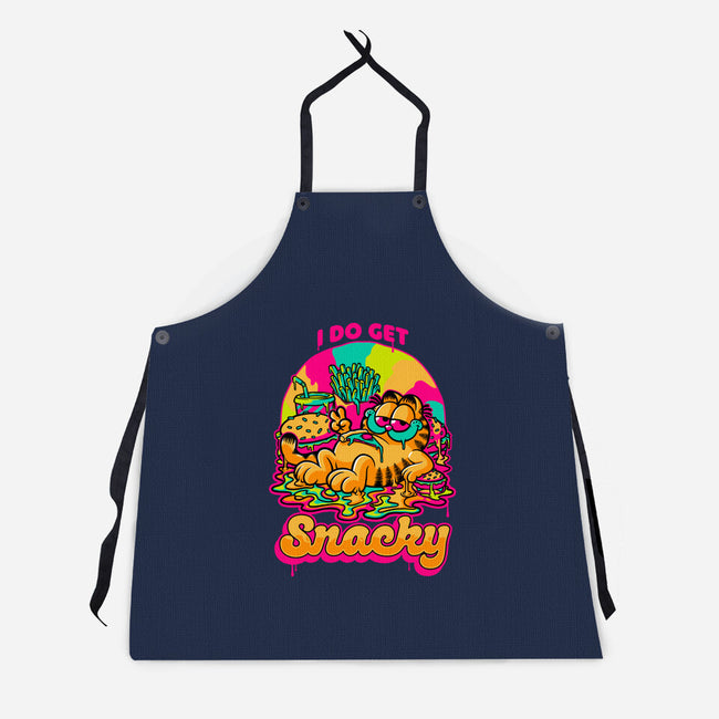 Cat Psychedelic Food Trip-Unisex-Kitchen-Apron-Studio Mootant