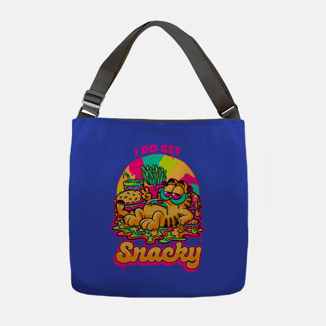 Cat Psychedelic Food Trip-None-Adjustable Tote-Bag-Studio Mootant