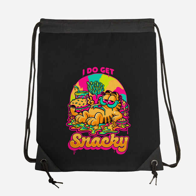 Cat Psychedelic Food Trip-None-Drawstring-Bag-Studio Mootant