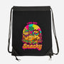 Cat Psychedelic Food Trip-None-Drawstring-Bag-Studio Mootant