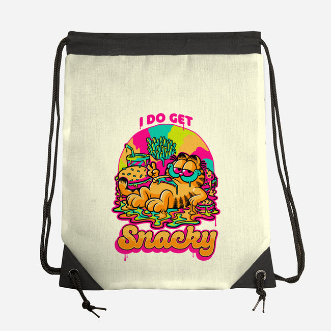 Cat Psychedelic Food Trip-None-Drawstring-Bag-Studio Mootant