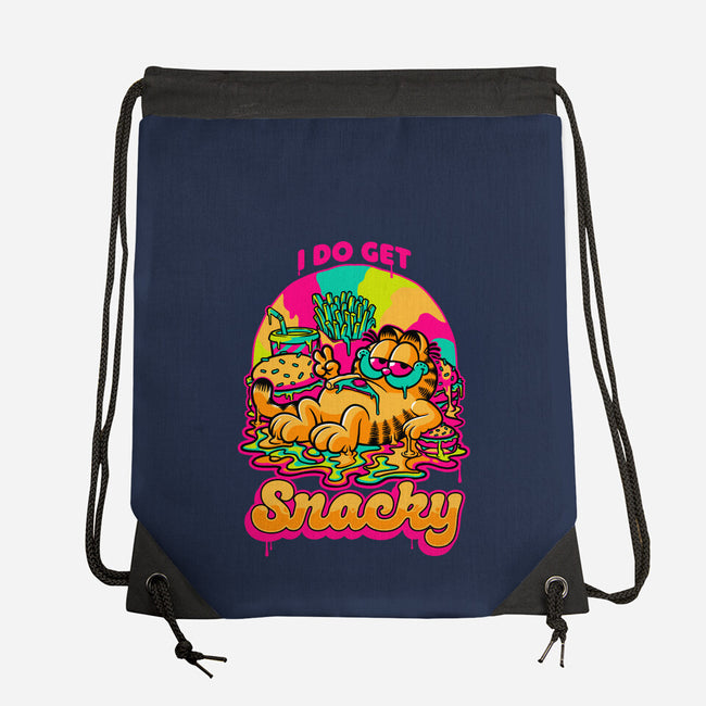 Cat Psychedelic Food Trip-None-Drawstring-Bag-Studio Mootant