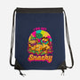 Cat Psychedelic Food Trip-None-Drawstring-Bag-Studio Mootant