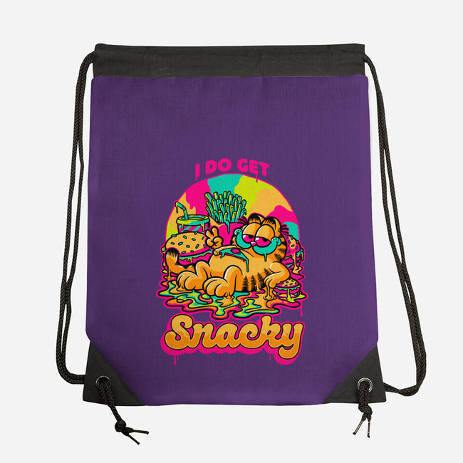 Cat Psychedelic Food Trip-None-Drawstring-Bag-Studio Mootant