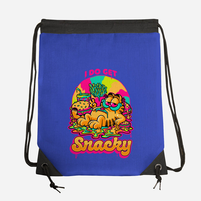 Cat Psychedelic Food Trip-None-Drawstring-Bag-Studio Mootant