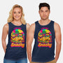 Cat Psychedelic Food Trip-Unisex-Basic-Tank-Studio Mootant