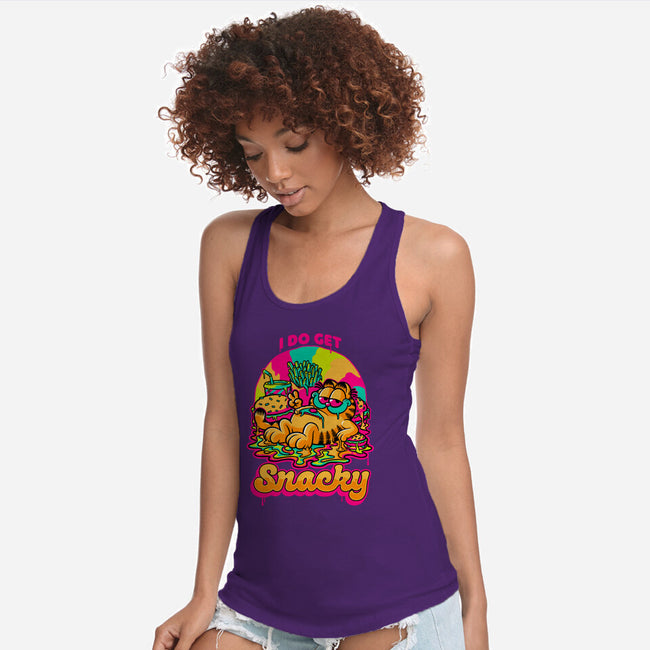 Cat Psychedelic Food Trip-Womens-Racerback-Tank-Studio Mootant